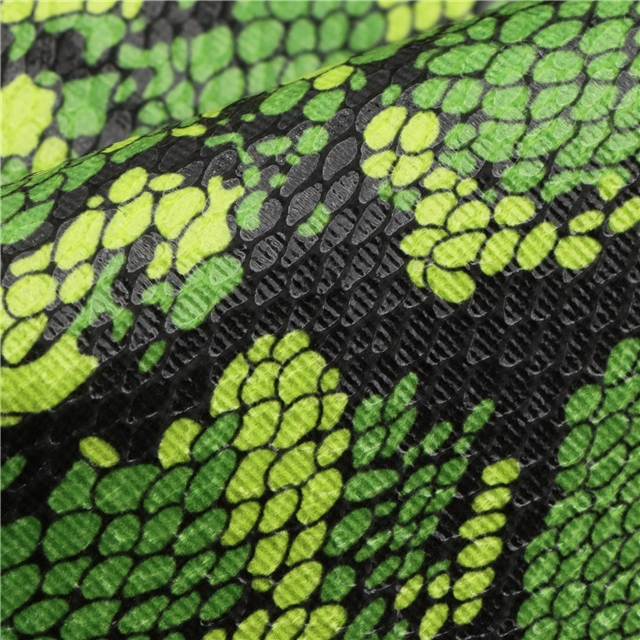 press bright snake patterned membrane velvet fabric