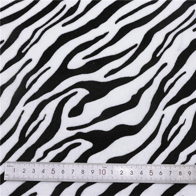 synthetic leather simulated horsehair zebra stripes faux leather