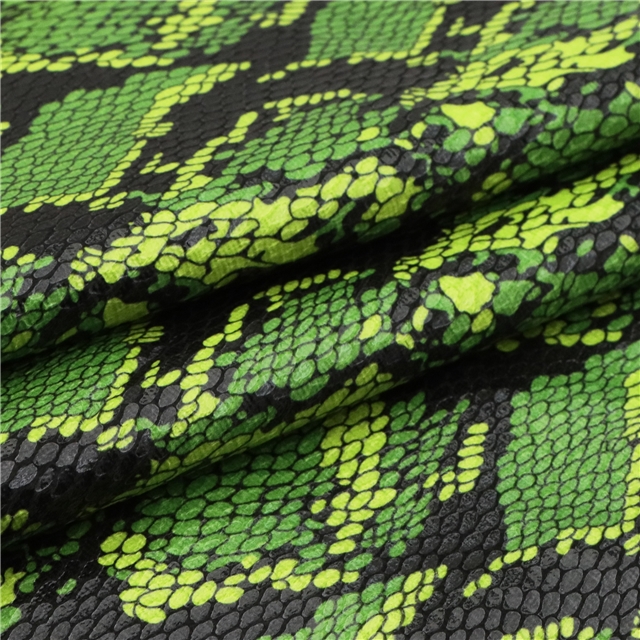 press bright snake patterned membrane velvet fabric