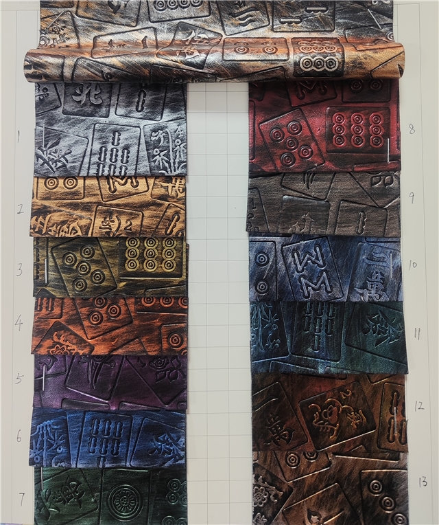 synthetic leather bump texture mahjong rubbing faux leather