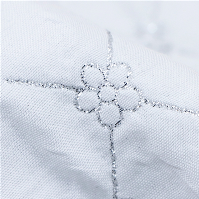 double layer embroidered flower diamond pattern gold silver silk jacquard fabric 4#white,50*135cm(19.7*53.1
