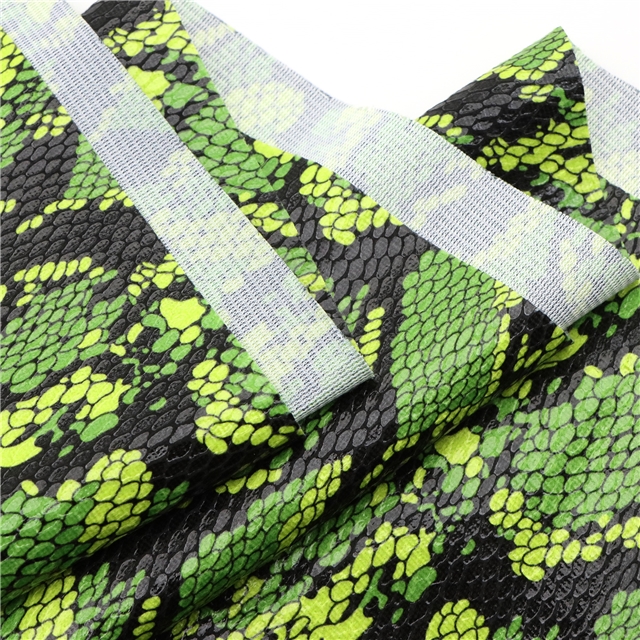 press bright snake patterned membrane velvet fabric