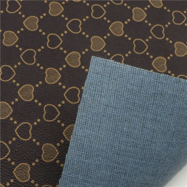 synthetic leather heart faux leather