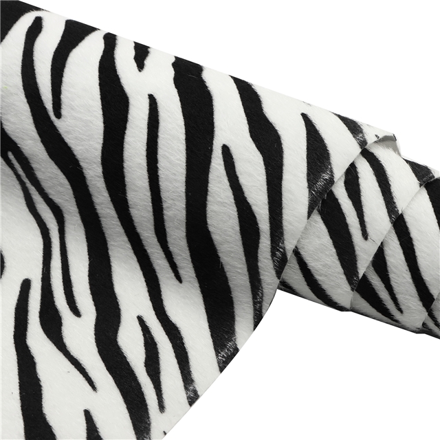 synthetic leather simulated horsehair zebra stripes faux leather