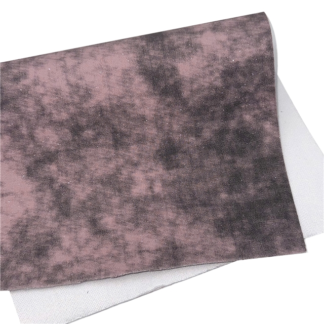 synthetic leather silver powder tie dye twill faux leather 