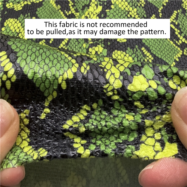 press bright snake patterned membrane velvet fabric