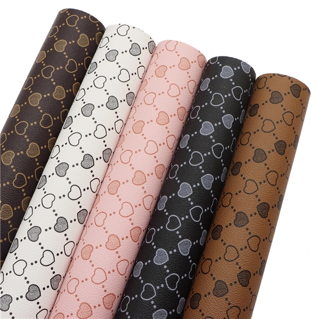 synthetic leather heart faux leather