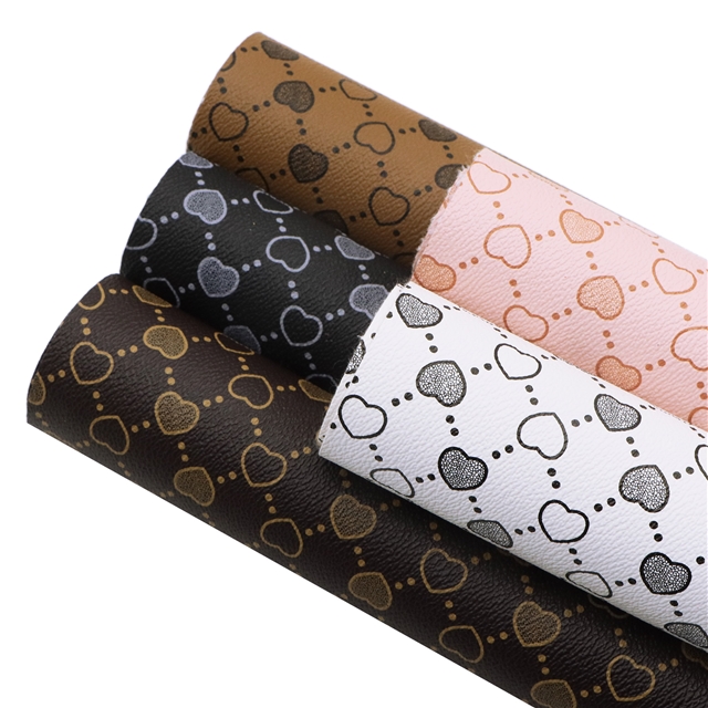 synthetic leather heart faux leather