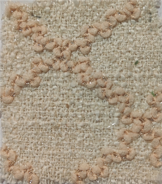 bright silk lace embroidery woolen woven small fragrant fabric