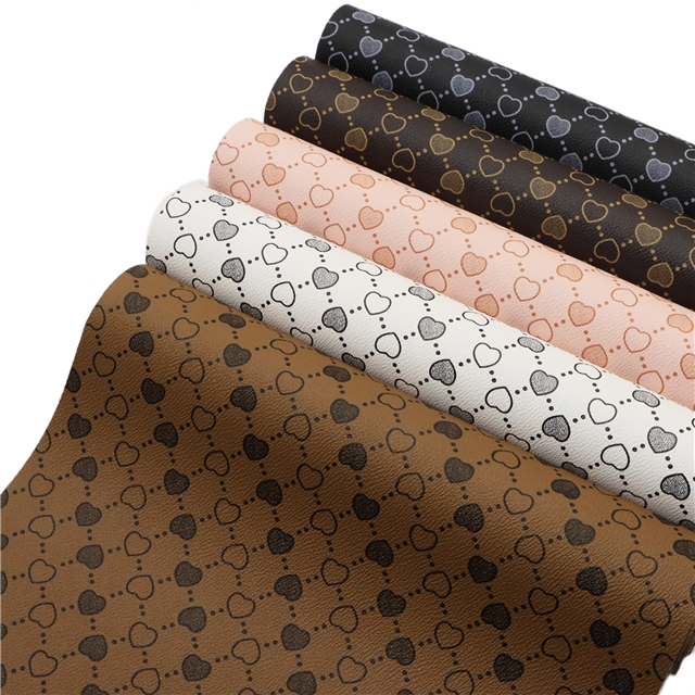 synthetic leather heart faux leather