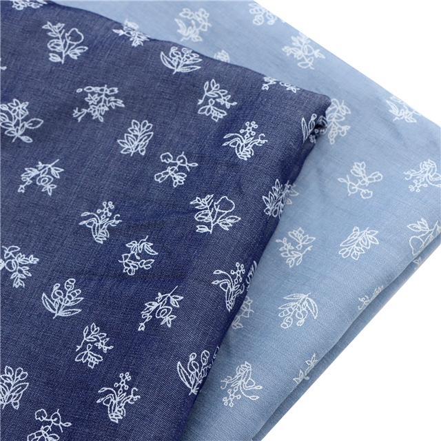 offset printing and tencel cotton denim fabric