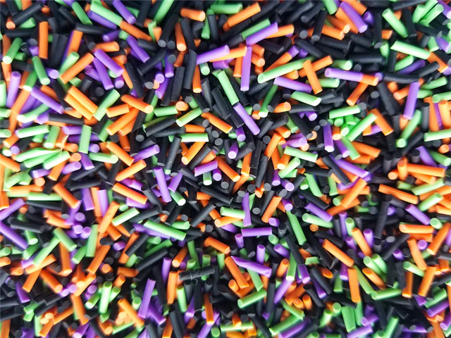 polymer clay mixed halloween color breadcrumb soft ceramic packaging filler