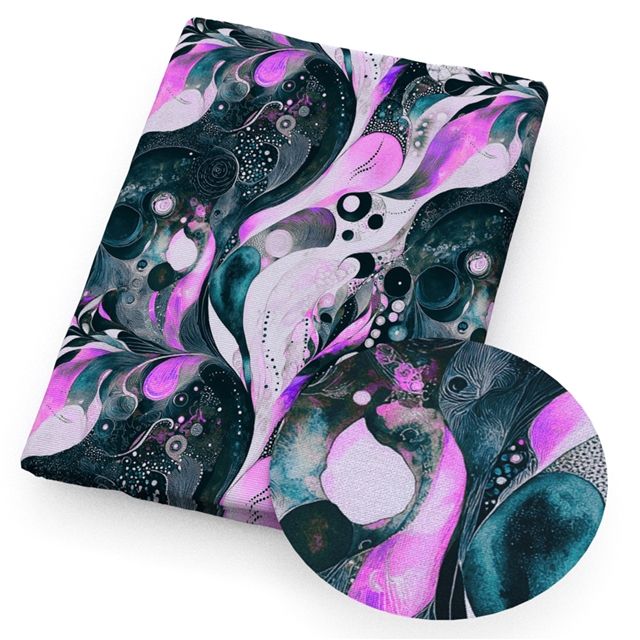 polyester cotton color tie dye geometry series polyester cotton fabric set (12 pcs/set) polyester cotton fabric,50*45cm(19.7*17.7