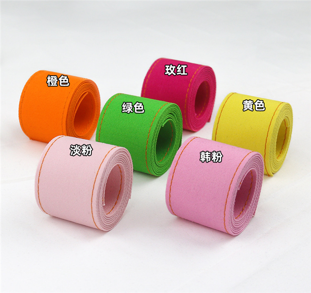 stitching line plain denim pressure strip webbing