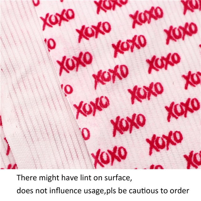 8W velvet letters polyester corduroy fabric