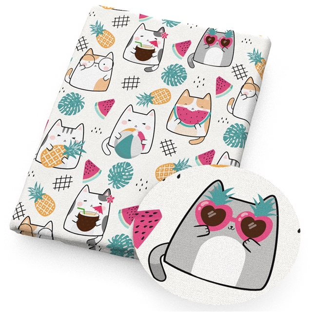polyester cotton summer beach vacation series polyester cotton fabric set (12 pcs/set) polyester cotton fabric,20*20cm(7.9*7.9