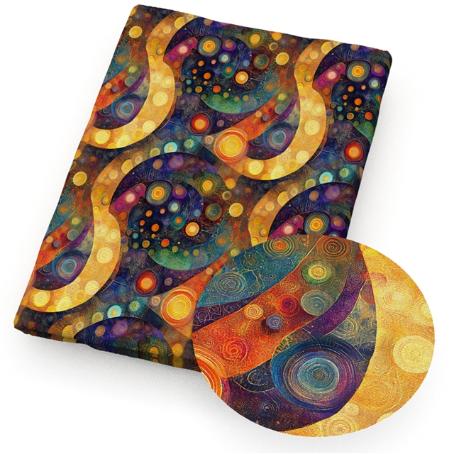 polyester cotton geometric series polyester cotton fabric set (12 pcs/set) polyester cotton fabric,50*45cm(19.7*17.7