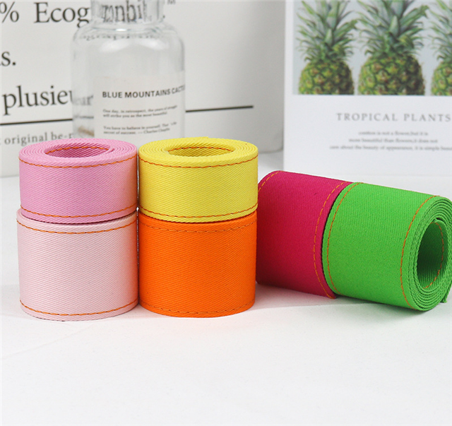 stitching line plain denim pressure strip webbing