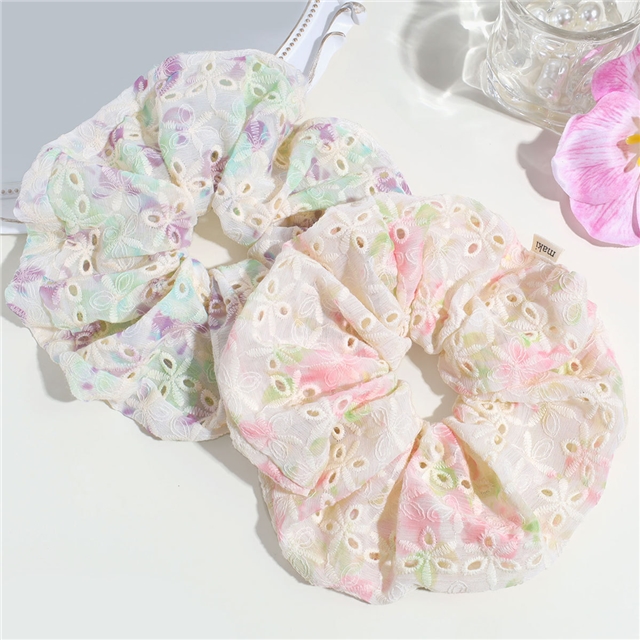 embroidered flower tie dye chiffon fabric