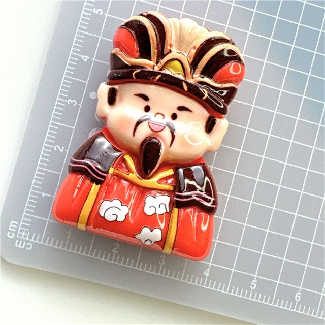 resin New Year God of Wealth Large 3D Resin Accessories