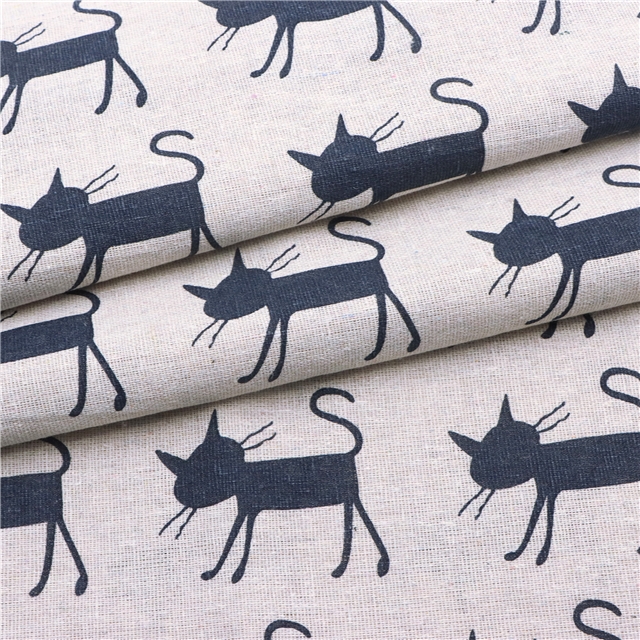 animal series cotton and linen printed fabric 6#,50*150cm(19.7*59.1
