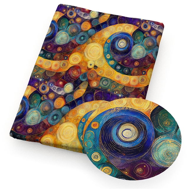 polyester cotton geometric series polyester cotton fabric set (12 pcs/set) polyester cotton fabric,50*45cm(19.7*17.7