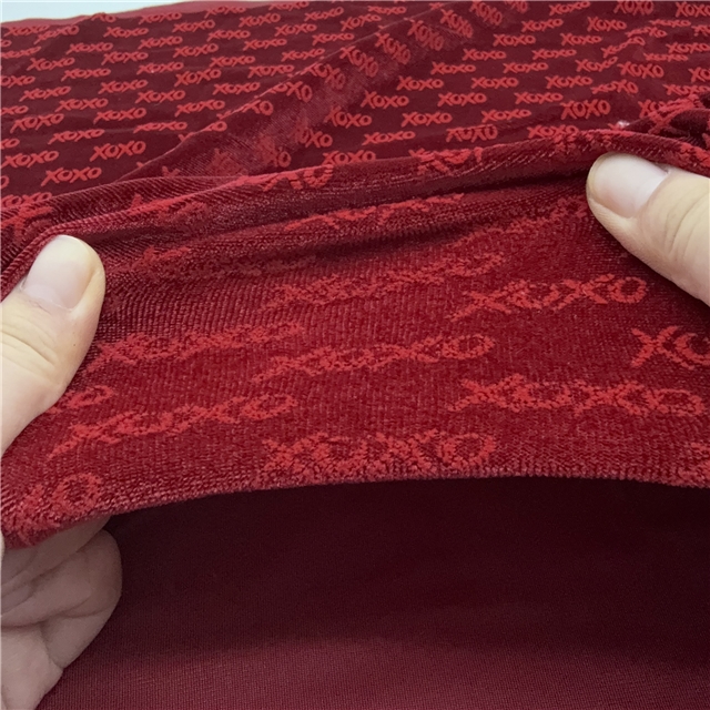 220g 2 ways velvet letters stretch velvet fabric