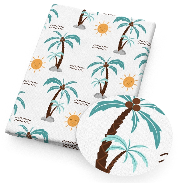 polyester cotton summer beach vacation series polyester cotton fabric set (12 pcs/set) polyester cotton fabric,20*20cm(7.9*7.9