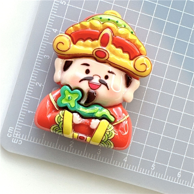 resin New Year God of Wealth Large 3D Resin Accessories