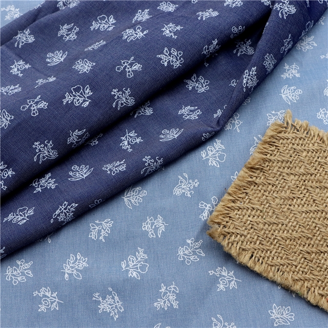 offset printing and tencel cotton denim fabric