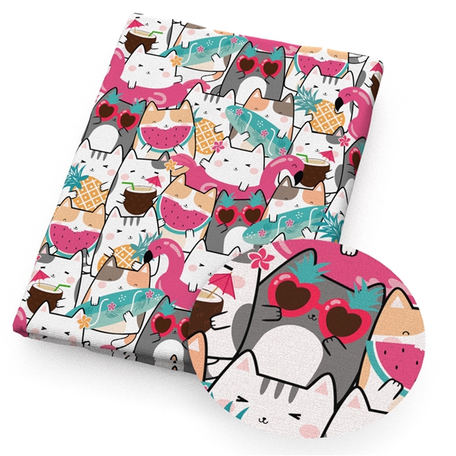 polyester cotton summer beach vacation series polyester cotton fabric set (12 pcs/set) polyester cotton fabric,20*20cm(7.9*7.9