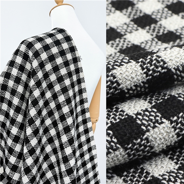 double color woolen woven small fragrant fabric