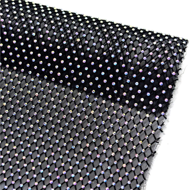 synthetic leather hot stamping diamond pattern transparent net bottom faux leather 20*33cm(7.9*13