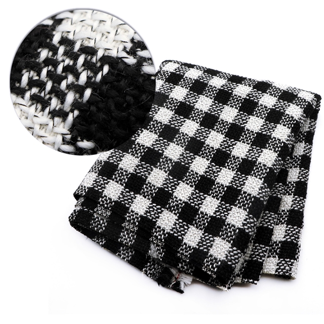 double color woolen woven small fragrant fabric