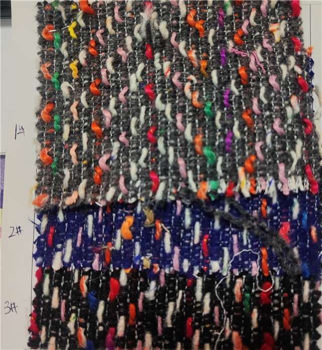 colorful yarn woven herringbone pattern small fragrant fabric