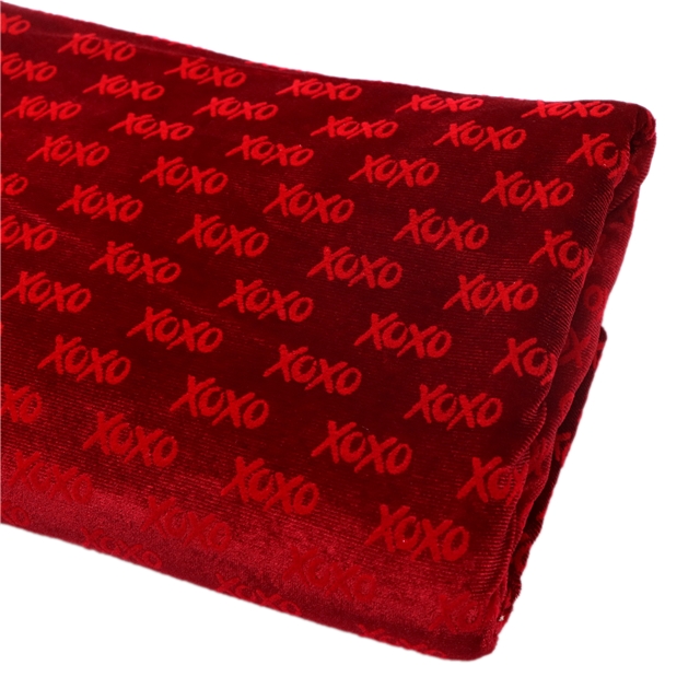 220g 2 ways velvet letters stretch velvet fabric