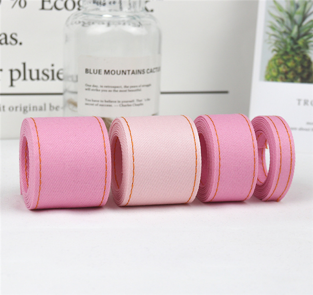 stitching line plain denim pressure strip webbing