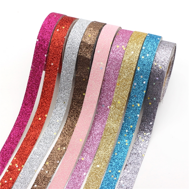 5/8" glitter synthetic leather 16MM(0.6