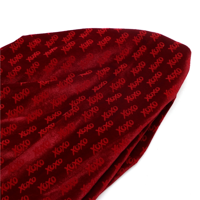 220g 2 ways velvet letters stretch velvet fabric