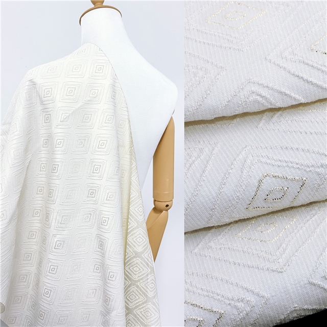 plain diamond pattern gold and silver jacquard fabric 5#beige+gold thread,50*135cm(19.7*53.1