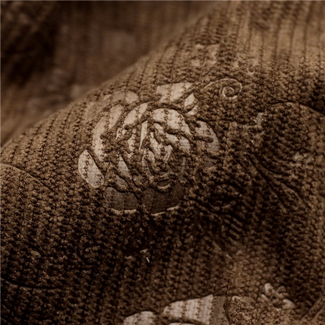 plain embossed rose corduroy fabric 3#coffee,50*150cm(19.7*59.1