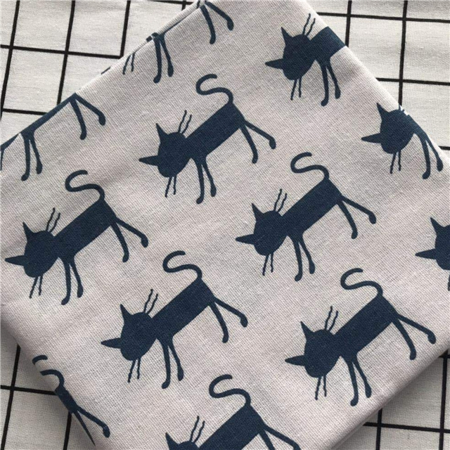 animal series cotton and linen printed fabric
