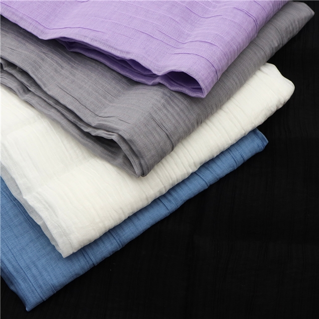 plain tencel bubble wrinkle fabric