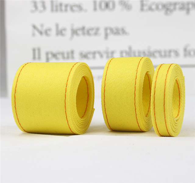 stitching line plain denim pressure strip webbing