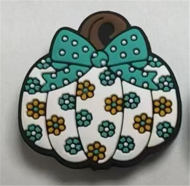 silicone flower bow pumpkin silicone beads