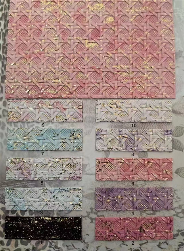 synthetic leather gold weaving bump texture synthetic leather