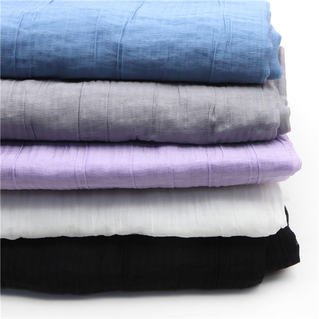 plain tencel bubble wrinkle fabric