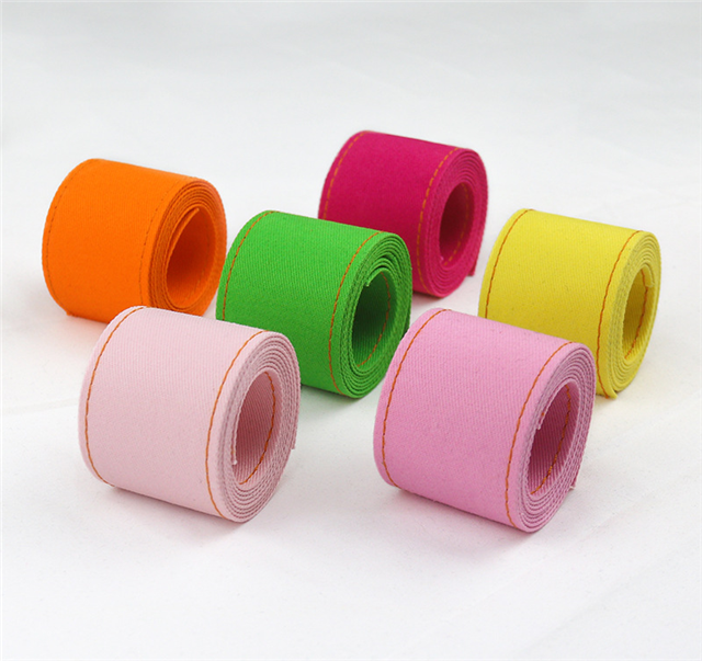 stitching line plain denim pressure strip webbing