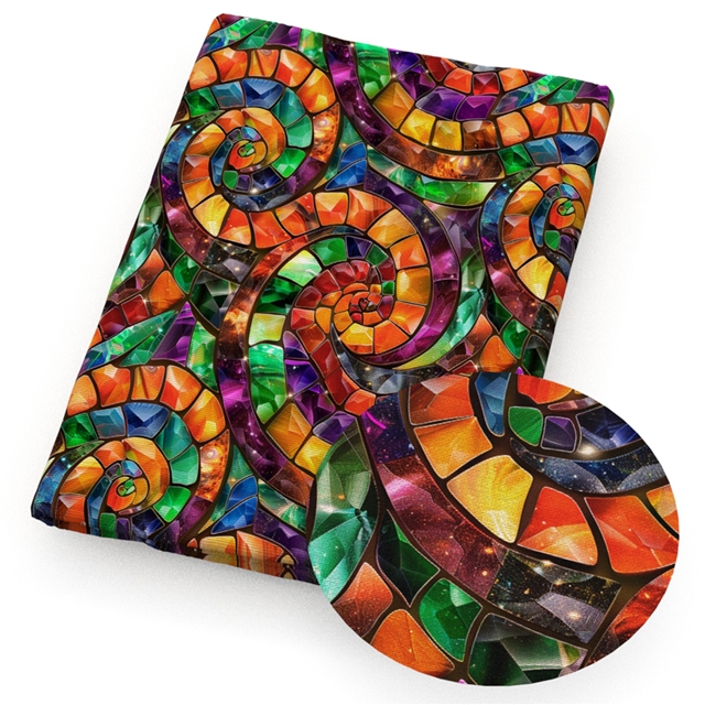 polyester cotton colorful swirls stone pattern series polyester cotton fabric set (12 pcs/set) polyester cotton fabric,50*45cm(19.7*17.7