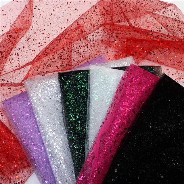 glitter sequin mesh fabric